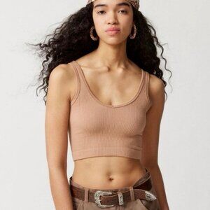 Urban Outfitters Out From Under Drew Seamless Top Brown Tan Women’s Size Medium